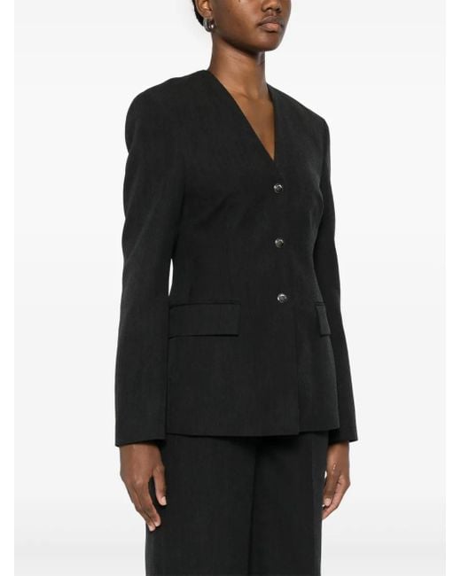 Nanushka Black Wool Blazer