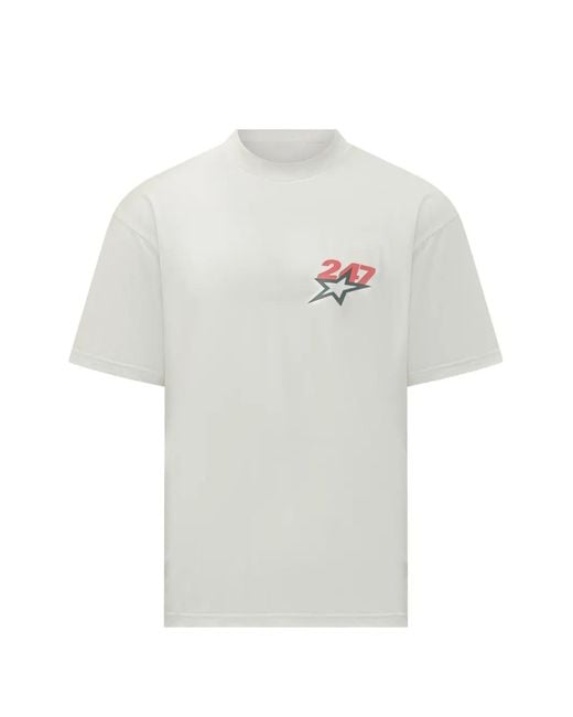 Represent White Team 247 Star T-Shirt for men