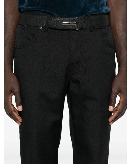 Tom Ford Black Trousers With Patch for men