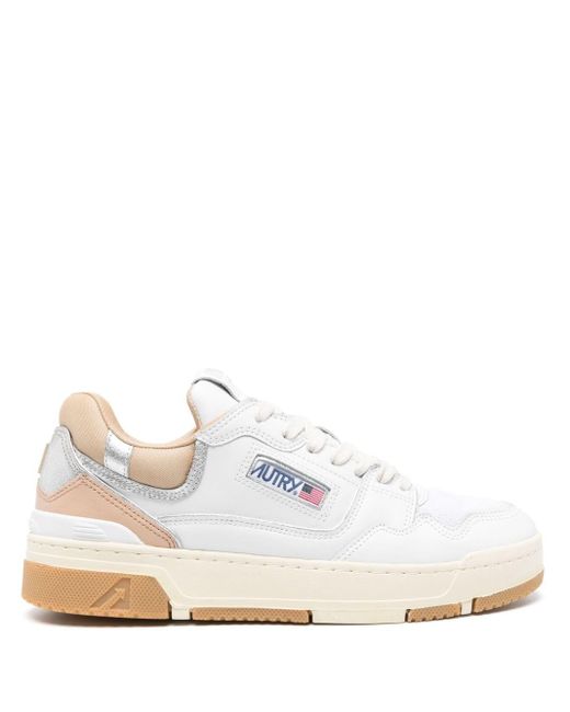 Autry White Clc Panelled Sneakers for men