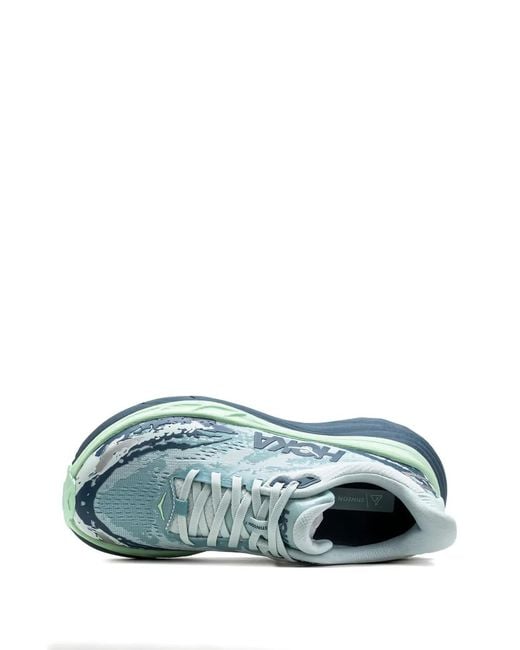 Hoka One One Blue Stinson 7 Logo-Print Sneakers