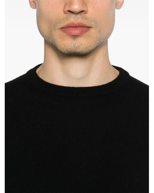 Kangra Pullover Mit Ellenbogen-Patches in Black für Herren