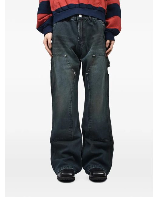Vaqueros Carpenter Bootcut Con Efecto Lavado Protocol Index de hombre de color Blue