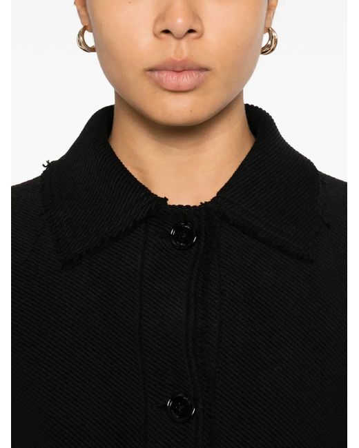 Totême Black Raw Hem Jacket