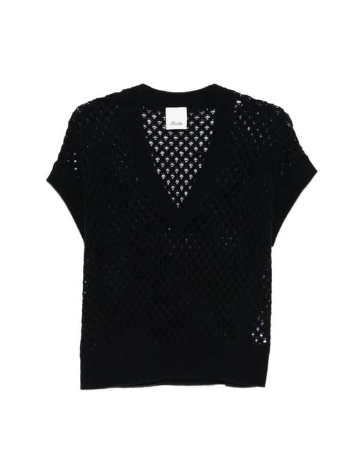 Allude Black Haut En Cachemire À Col V