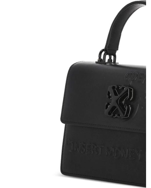Off-White c/o Virgil Abloh Black Signature Arrows Motif-Appliqué Tote Bag