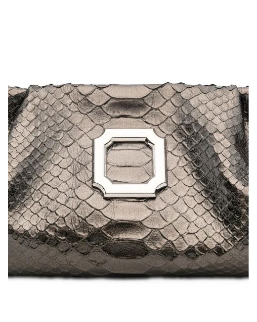 Malone Souliers Gray Vittoria Clutch Bag