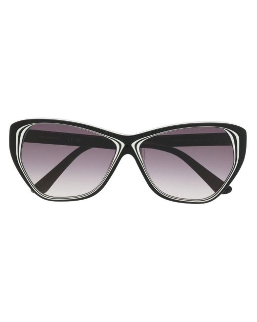 Karl Lagerfeld Logo-arm Detail Sunglasses in Brown | Lyst