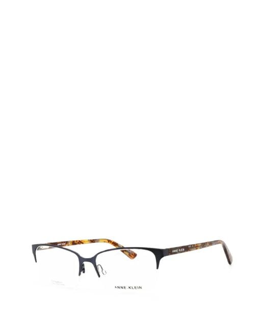 Anne Klein White Rectangle-Frame Glasses