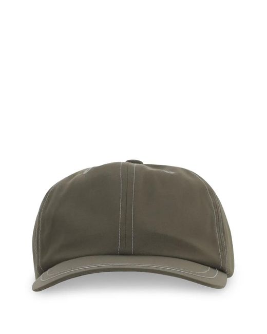 And Wander Green Topstitch-Detail Hat for men