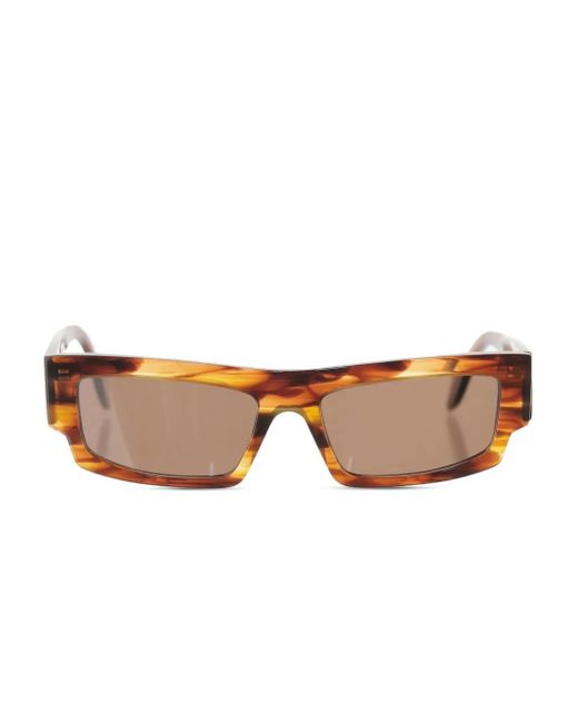 Pinko Brown Rectangle-Frame Sunglasses