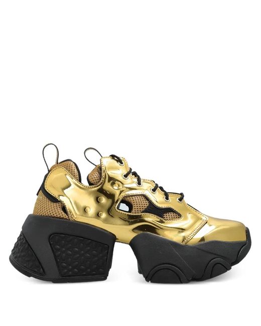 Noir Kei Ninomiya Yellow X Comme Des Garçons Cut-Out Platform Sneakers
