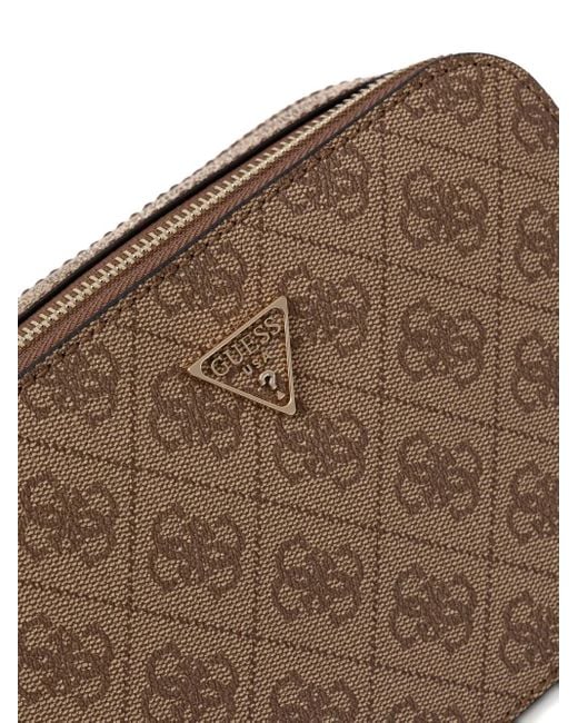 Guess Brown Umhängetasche mit Logo-Schild