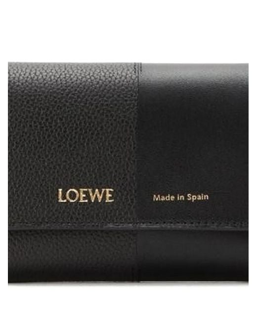 Loewe Black Small Vertical Wallet