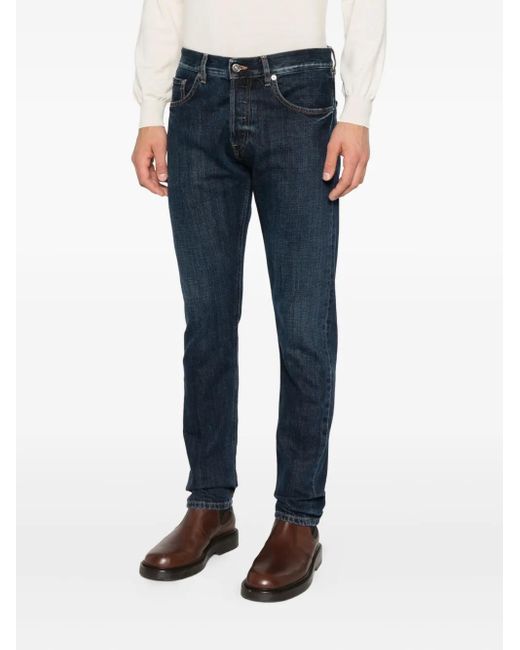 Dondup Blue Buttoned Jeans for men
