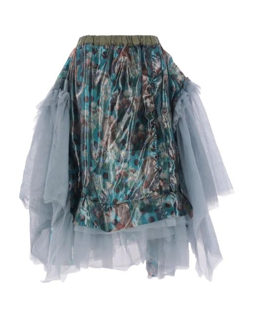 Comme des Garçons プリント スカート Blue