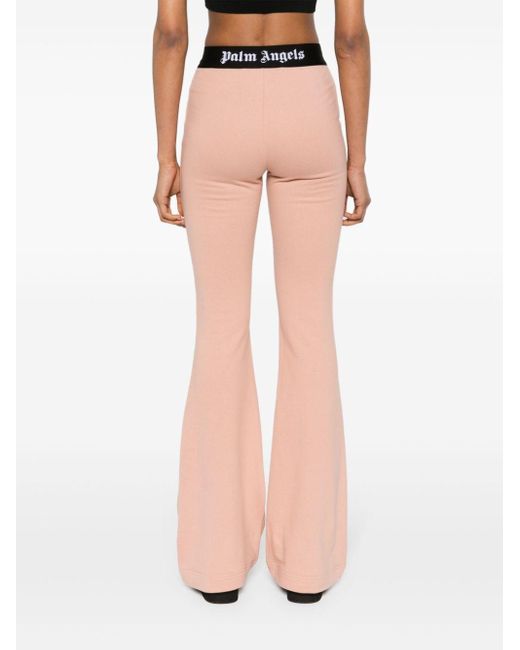 Palm Angels Pink Flared Track Pants