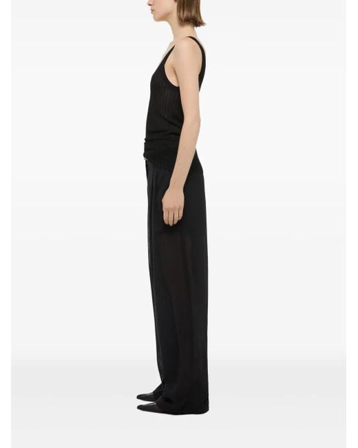Débardeur En Maille À Design Nervurée Helmut Lang en coloris Black