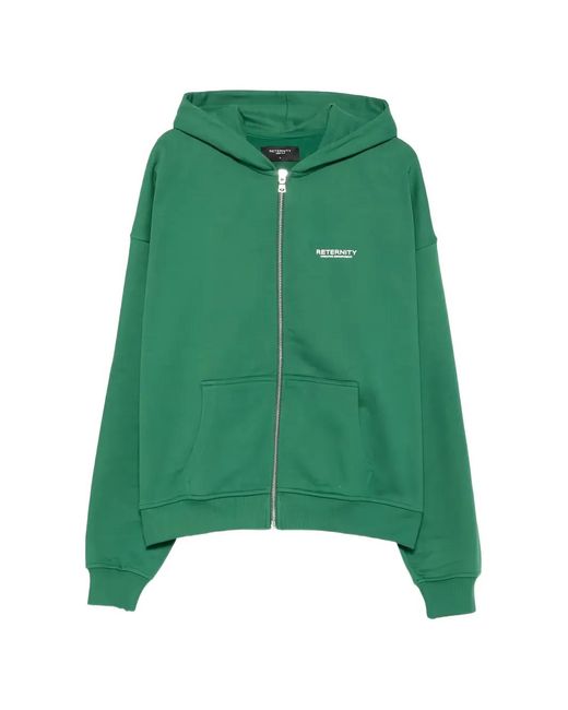 RETERNITY Green Creative Department Zip-Up Hoodie for men