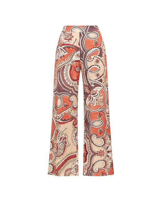 Maliparmi White Hippie Lotus Trousers