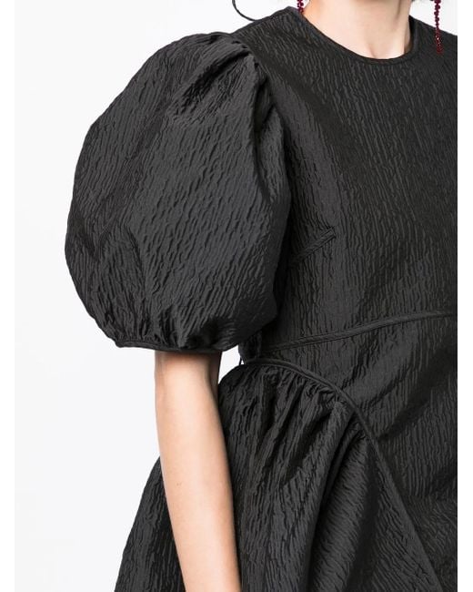 CECILIE BAHNSEN Blouse Met Pofmouwen in het Black