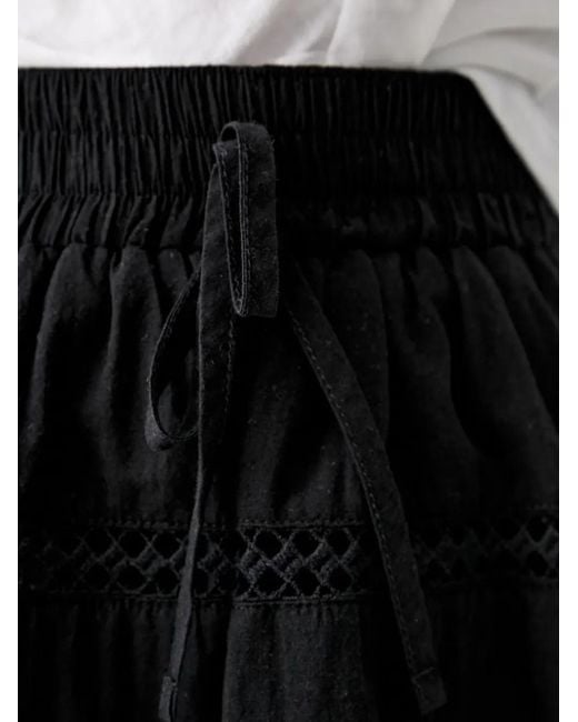 Marc O' Polo Black Broderie-Anglaise Mini Skirt
