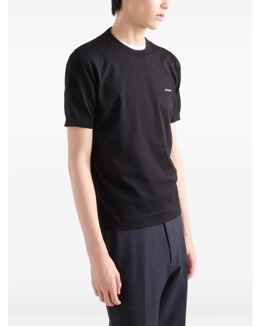 Prada Black Crew Neck for men