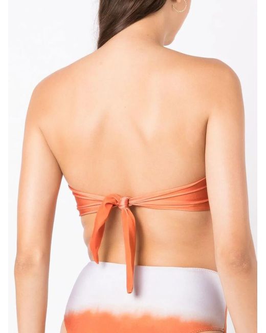 Top de bikini Venet palabra de honor Clube Bossa de color Orange