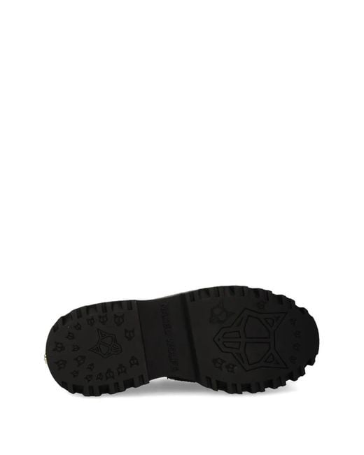 Naked Wolfe Black Flawed Platform Loafers