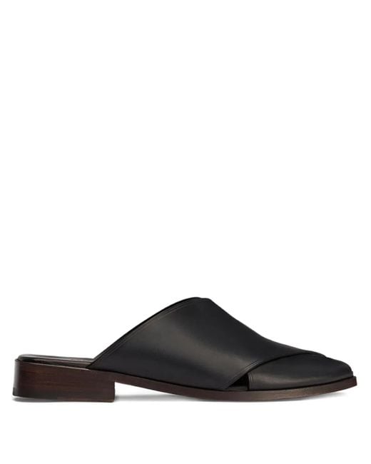 Sandali Slides Cross di Lemaire in Black da Uomo
