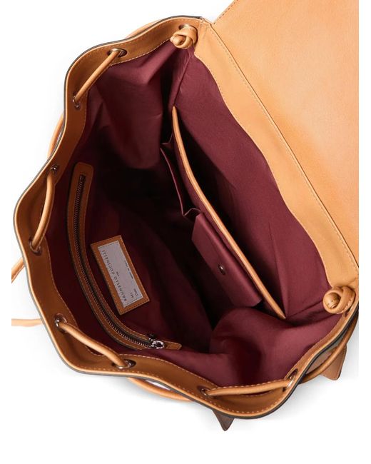 Brunello Cucinelli Natural Grained Leather City Backpack for men