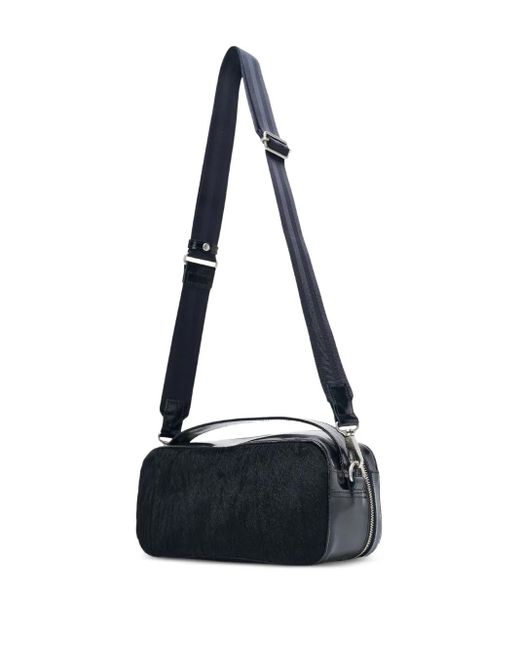 Junya Watanabe Blue Glazed Leather Crossbody Bag