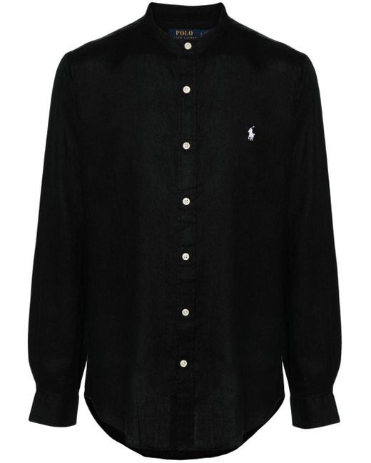 Polo Ralph Lauren Linnen Overhemd in het Black voor heren
