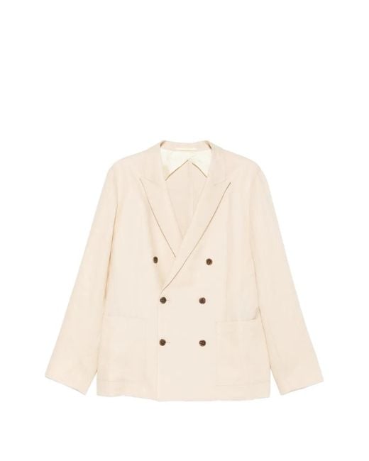 NN07 Natural Jordin Double-Breasted Blazer for men
