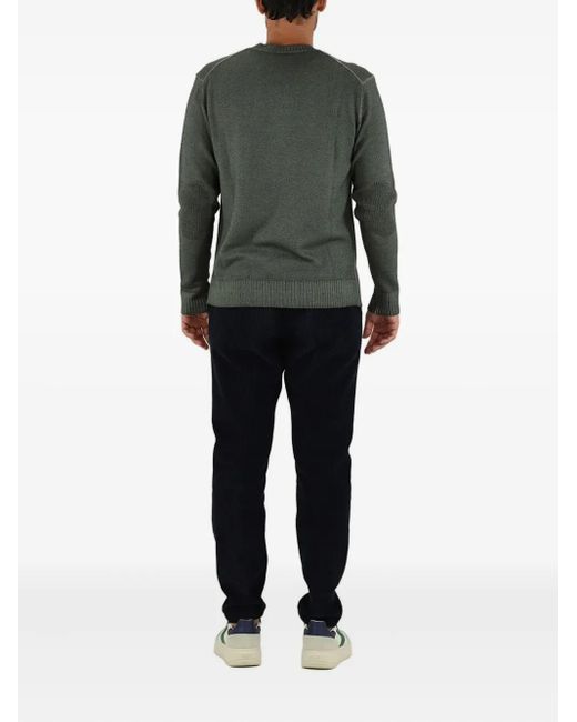 Cruna Black Mitte Corduroy Drawstring Trousers for men