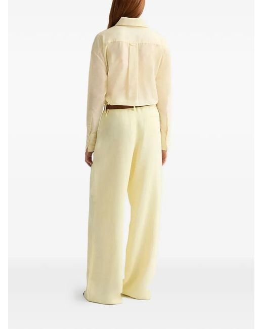 Twp White Buttoned Collared Shirt