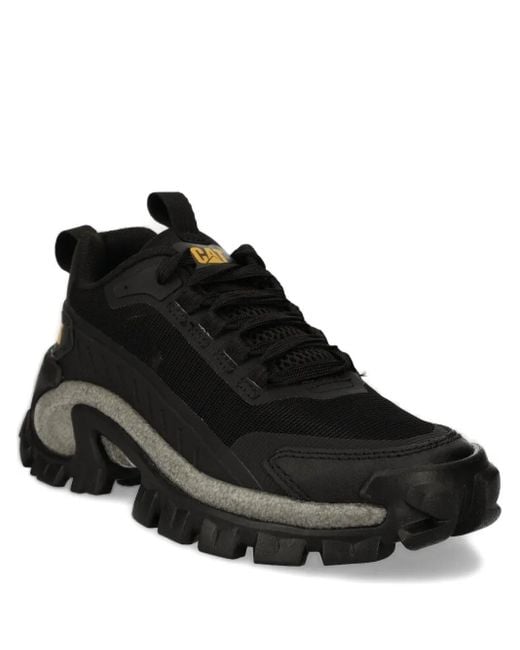 Caterpillar Black Intruder Lightning Lace-Up Sneakers