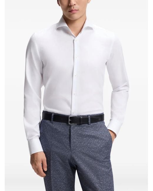 Boss White Long-Sleeves Shirt for men
