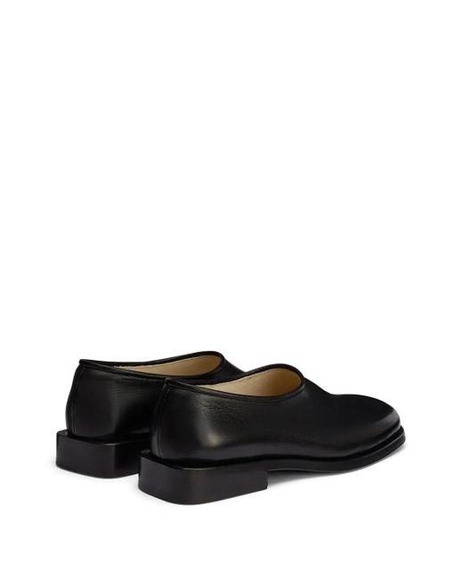 Lemaire Black Anatomic Derby Shoes for men