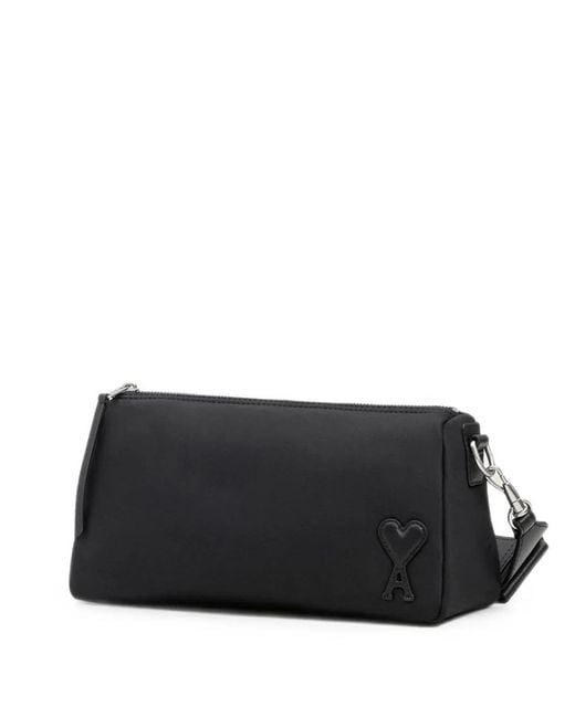 Bolso Marcel De Nylon AMI de color Black