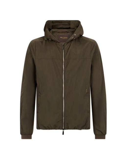 Moorer Green Hooded Jacket for men