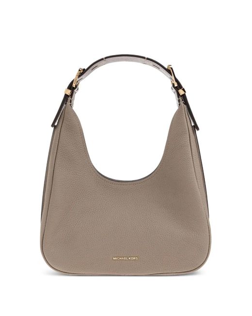 Michael Kors Gray Nolita Leather Top-Handle Tote Bag