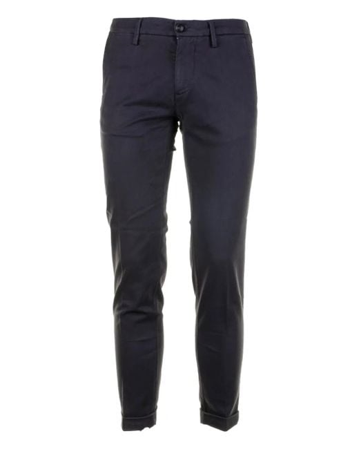 Re-hash Blue Cuffed Trousers for men