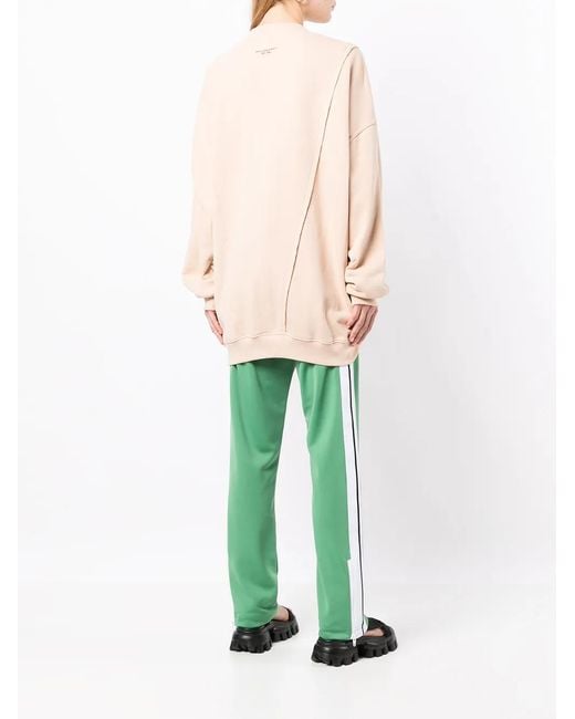 Philosophy Di Lorenzo Serafini Pink Deconstructed Graphic-Print Sweatshirt