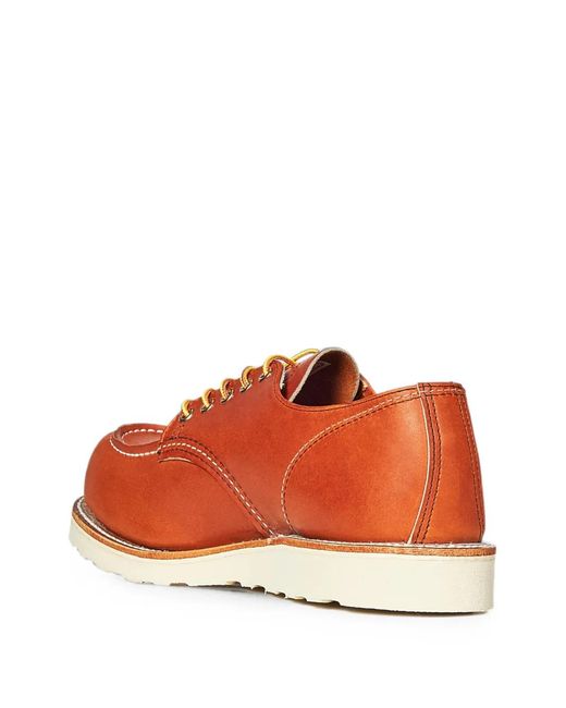 Red Wing Brown 8092 Shop Moc Toe Lace-Up Derby Shoes for men
