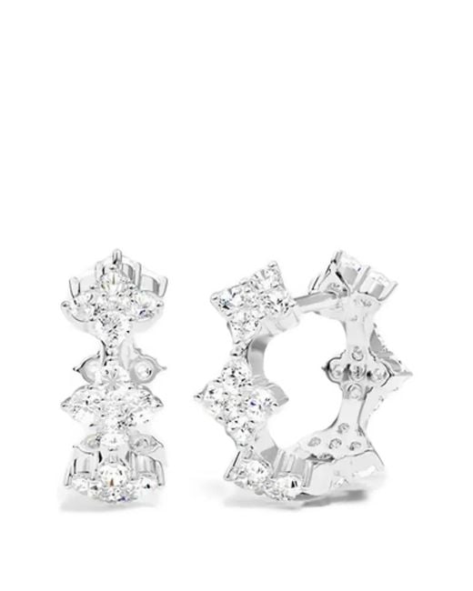 Apm Monaco White Éclat Hoop Earrings