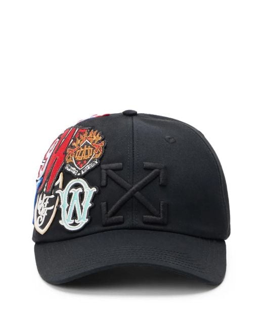Off-White c/o Virgil Abloh Black Patch Arrow Baseball Cap for men