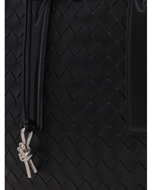 Bottega Veneta Black Large Getaway Leather Briefcase for men