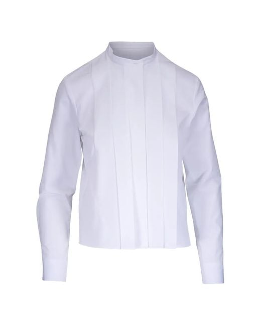 Twp Close Call Geplooide Blouse in het White