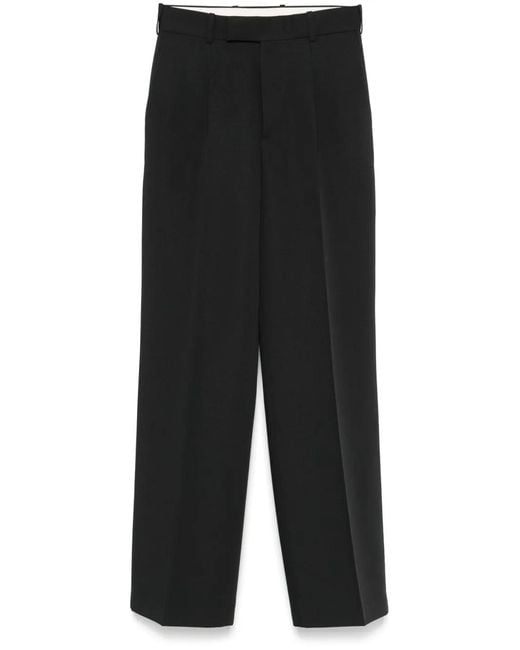 Rohe Black Single-Pleat Trousers